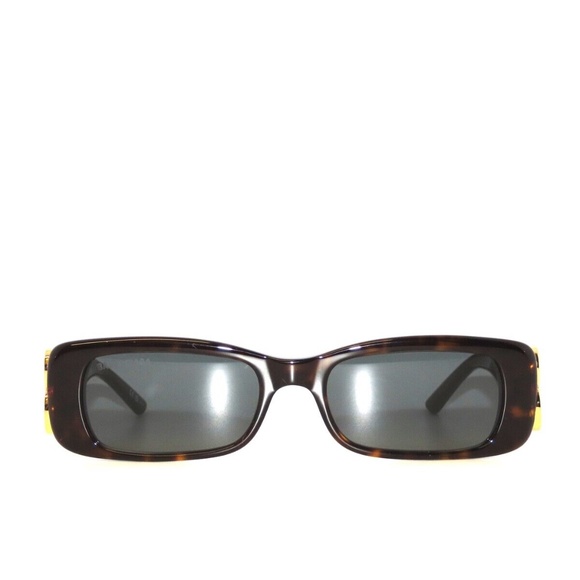 Balenciaga BB0096S 002 Havana Green Gold Sunglasses main image 5